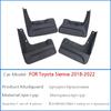 2018-FOR Toyota Sienna Mudguards Fender Mud Flap Guard Splash Mudflaps Car Accessories Auto Styline Front Rear 4pcs Mudguard