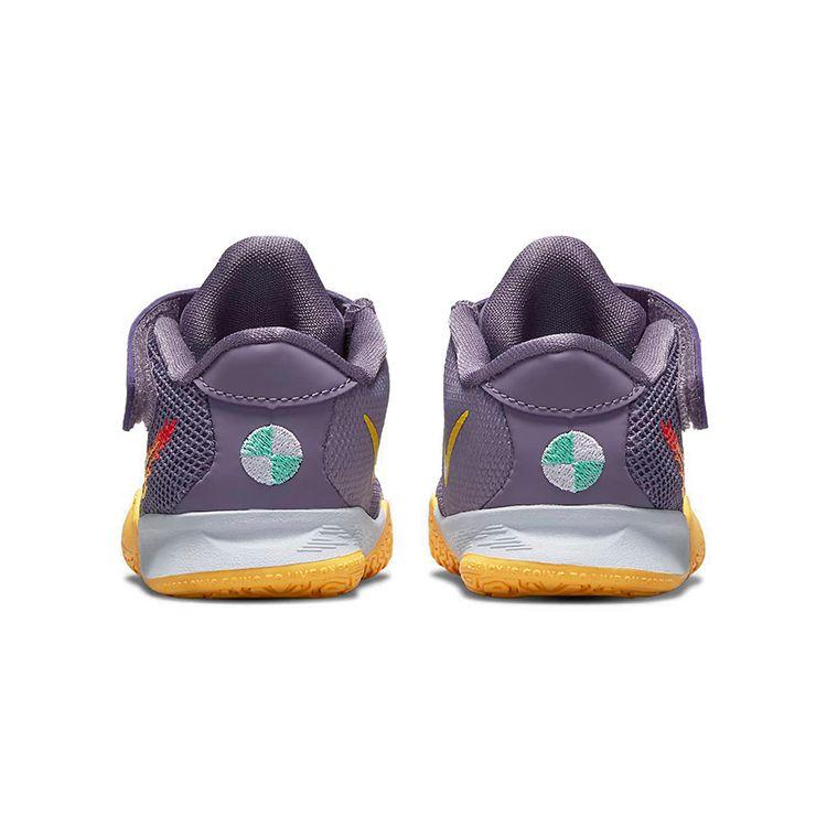 Nike Kyrie 7 TD Daybreak Baby-Sneakers Lila Zitronen-Puls Sirenen-Rot CT4980-500
