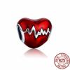 Red Motorcycle Rider & Good Fortune Carp Fish Dangle Charm Beads Fit Original Fasion 925 Sterling Silver Bracelet Women Jewelry