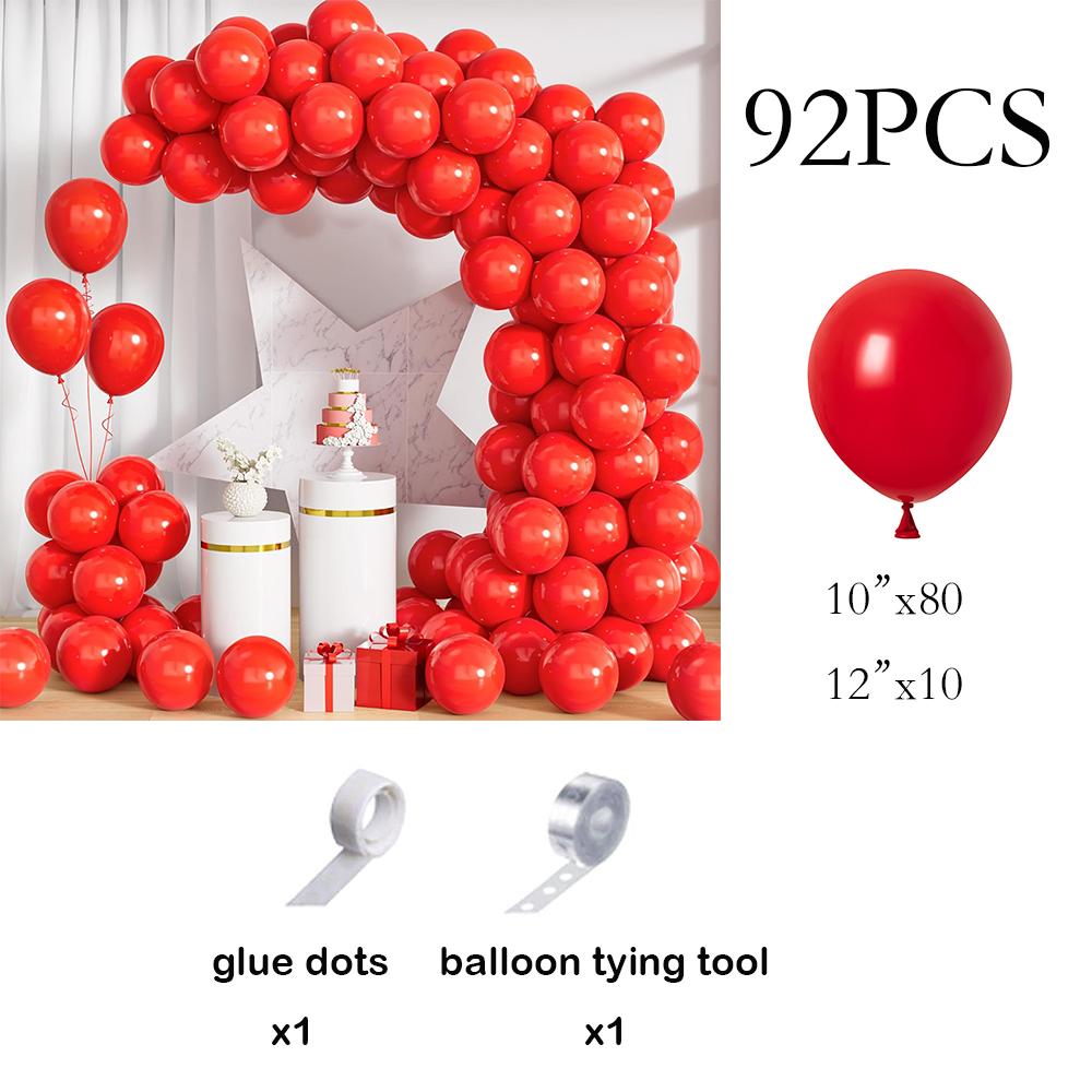

Red Globos Balloons Garland Arch Kit Baby Shower Wedding Anniversary Valentine Day Baby Shower New Year Decoration Background AS Picture