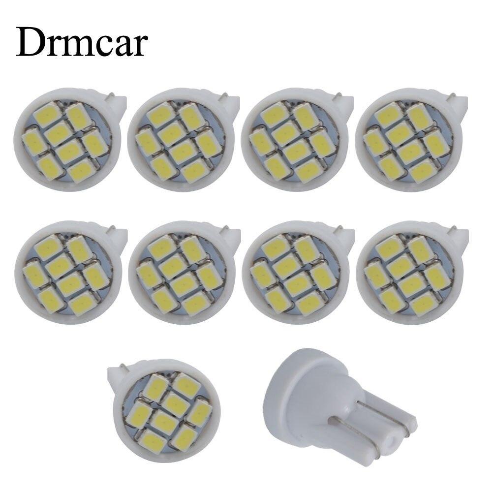 10X T10 1206 8Led Car Led Interior Light 194 168 192 W5W 3020 Auto Wedge Lighting DC 12V License Plate Lamp ParkingTail Light