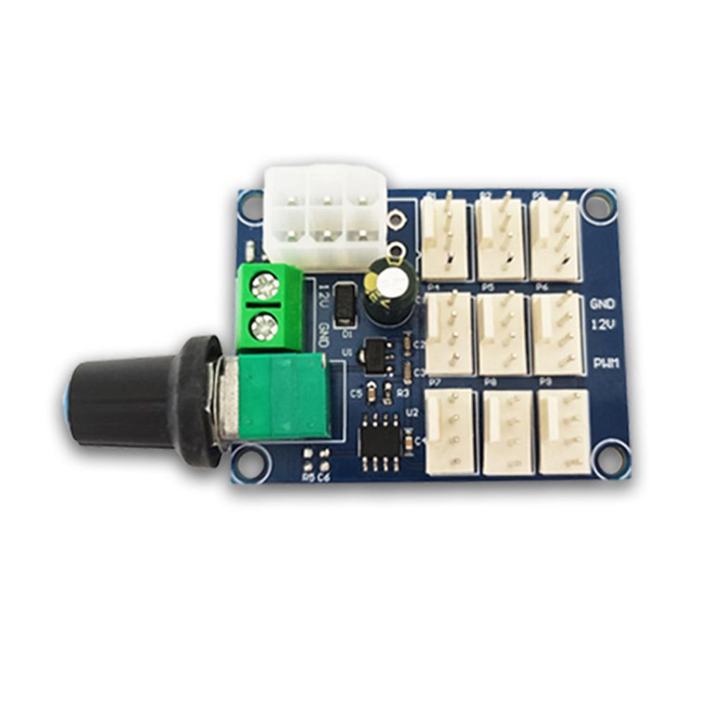 Mehrkanal-Lüftermotor-Drehzahlregler PWM-Drehzahlregler 12V 2A Für PC-Computergehäuselüfter