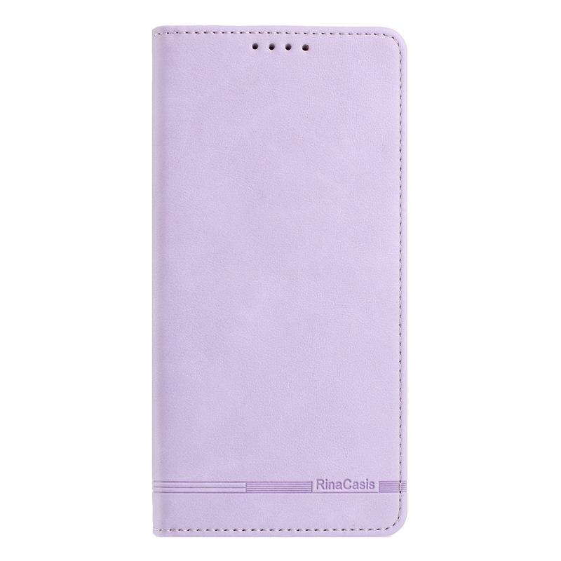 Applicable iPhone 17 pro max Solid Color Strong Magnetic Anti-Skimming Leather Case16E Full protection against falls