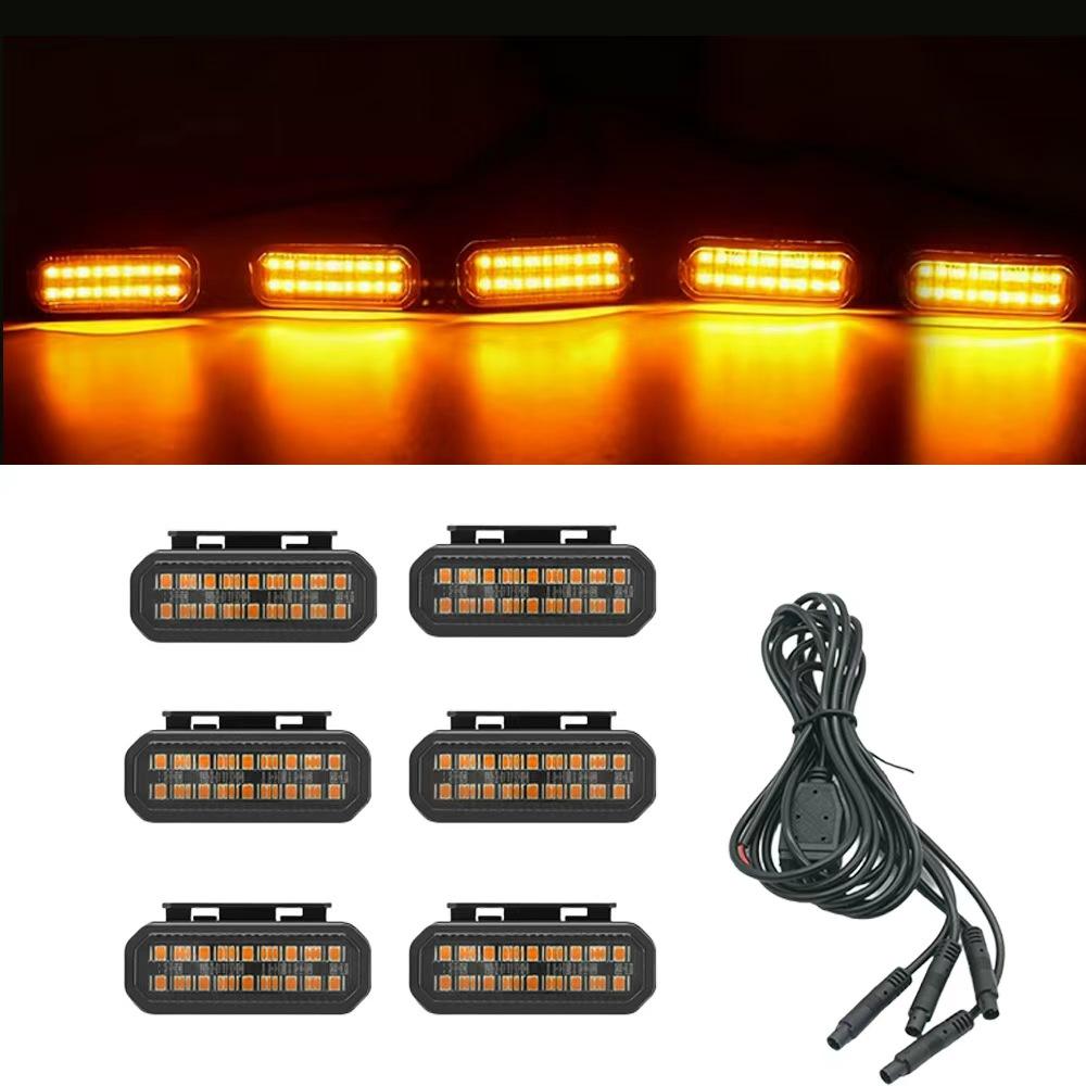 FOR ISUZU D-MAX LED Car Lights Front Grille LED Light Safety Warning Light Harness Car Accessories LED Signal Lamps