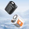 Ice Cooling Waist Clip Fan Portable High-Speed Mini Fan for Outdoor Travel Hands-Free Rechargeable Clip-on Fan for Camping Hiking Hot Weather