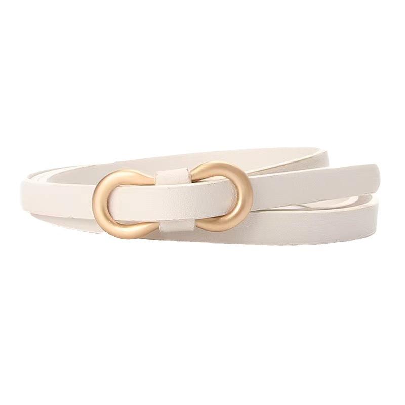 Summer Thin Belt Fashion Decoration with Dress for Women's Waist-hugging Simple and Versatile Shirt Ins Style Small Belt for Women