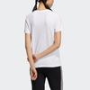 Adidas Neo Linear Logo Print Round Neck Casual Sport T-Shirt Women Tops White GP7139