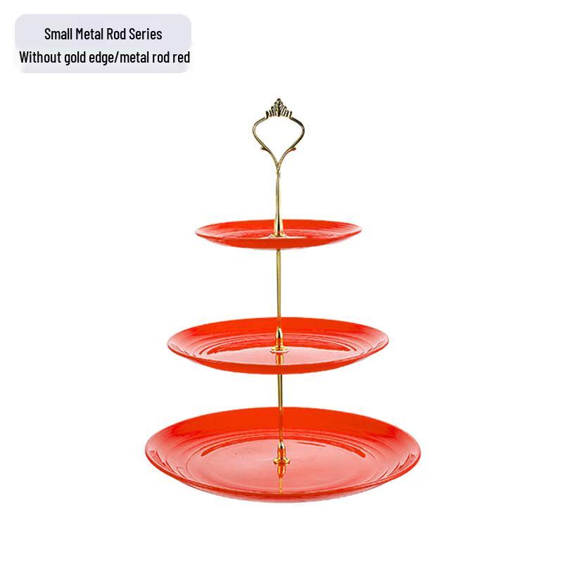 Jiante Rotating 3-Tier Metal Fruit Basket