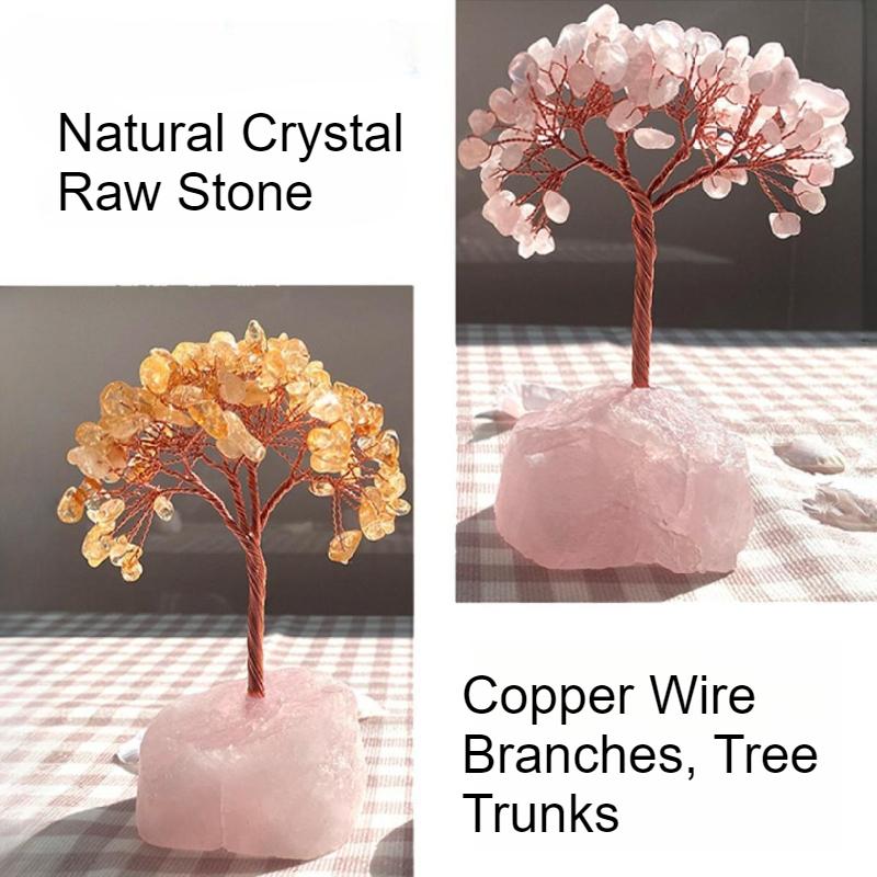 Crystal Money Tree Ornaments Modern Miniature Aesthetic Art Ornament Creative Accessories Home Bedroom Office Desk Decorations