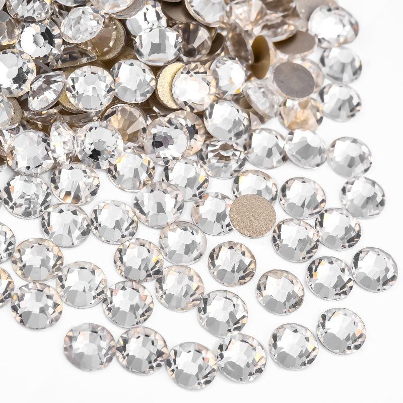 

Золотое дно, стеклянное плоское дно, алмазное сверло для ногтей, декоративный чехол для мобильного телефона, аксессуары для ногтей своими руками, ювелирные изделия со стразами SS6 (diameter 1.9-2) 1440 pcs/bag