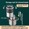 Stainless Steel Angled Curved Foot Angle Adjustment Thickened Shower Faucet Adapter Lengthened Wall Mounted