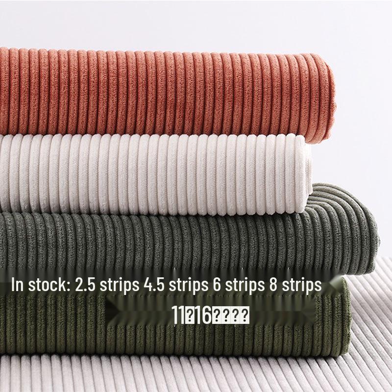 8-Wale Non-Stretch Corduroy Fabric for Pants, Bags, Hats & Sofas