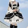 Rochie Lolita Aurora Nopții Albe Op Rochie Fete Mâneci Detașabile Fată Drăguță Kawaii Costum Cosplay Rochie