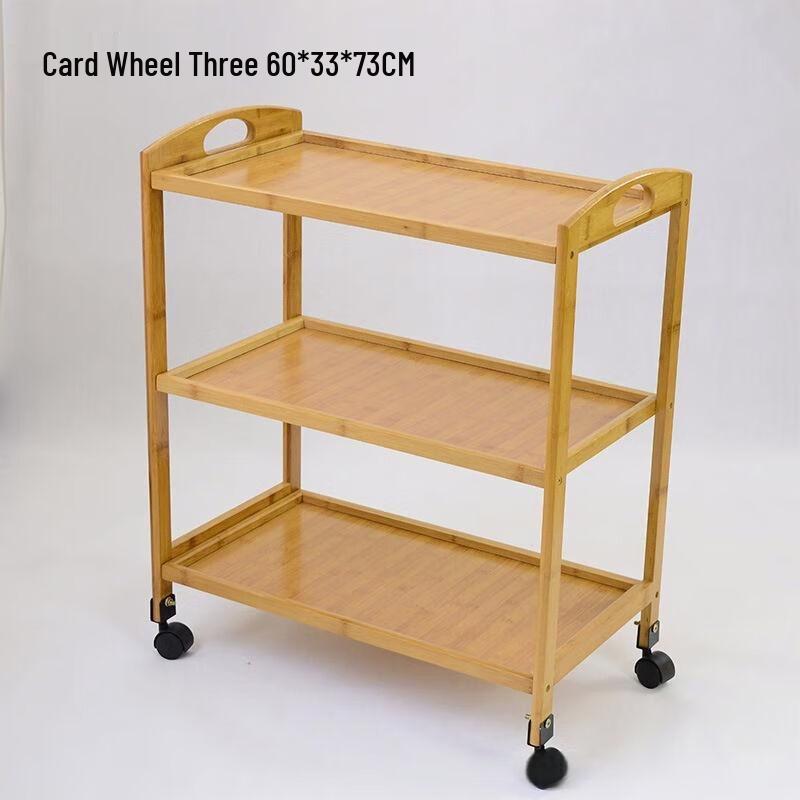 Bamboo Multi-Tier Serving Trolley