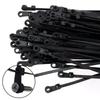 Organizer 100pcs Screw Hole Cable Ties Reusable Fixed Nylon Self-locking Cord Straps Fastening Loop Office
