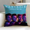 Classic Band Westlife Cushion Cover Soft  EasyWash Pillow Case  Versatile for Couch Bed Travel and Office