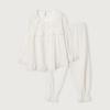 Lunaluz Women S Long Sleeve Round Neck Two Piece pajamaS