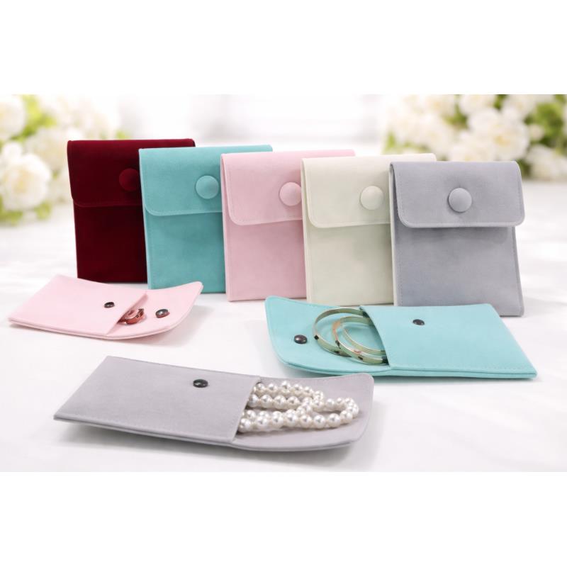 1pcs Jewellery Pouch Packaging Bag Soft Velvet Gift Bracelet Necklace Earrings Rings Storeage Custom Logo