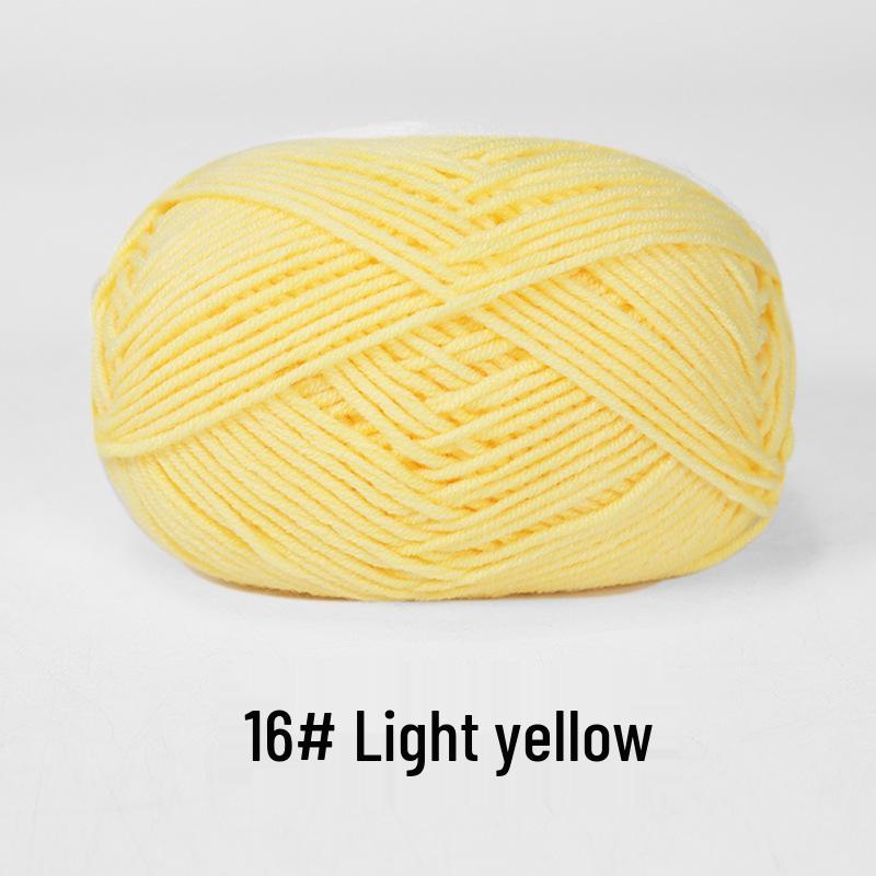 Baby 4-lagiges Milchbaumwollgarn zum Stricken von DIY-Schals oder Decken