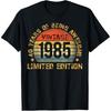 Vintage 1985 Limited Edition 40 Year Old Gifts 40th Birthday T Shirt Men Streetwear Tee Shirt Short Sleeve Unisex Loose Clothing