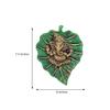 Metal Patta Ganesha Wall Hanging Decorative Religious Showpieces for Home Décor, Living Room, Pooja Room,Temple and House Warming Gift - Green