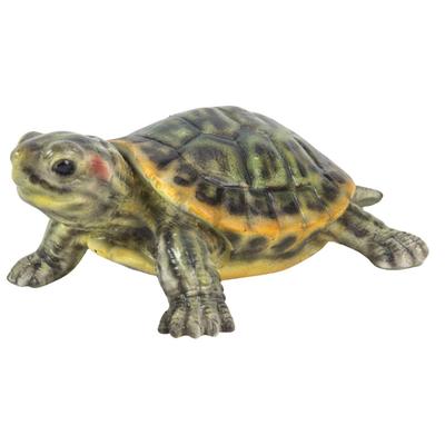 Ubia Schiebe-Briefbeschwerer-Magnet 7 x 5 x 3 cm Puppenfigur-Ornament Tier Gartendekoration realistische niedliche Schildkröte H17342 Rotwangen-