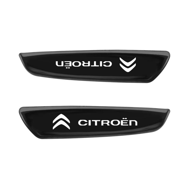 

2 шт. Металеві декоративні наклейки на кузов автомобіля для Citroen C4 C3 C5 C1 C2 Berlingo C-Elysee C4-Picasso C4-Aircross Наклейки на авто чорний