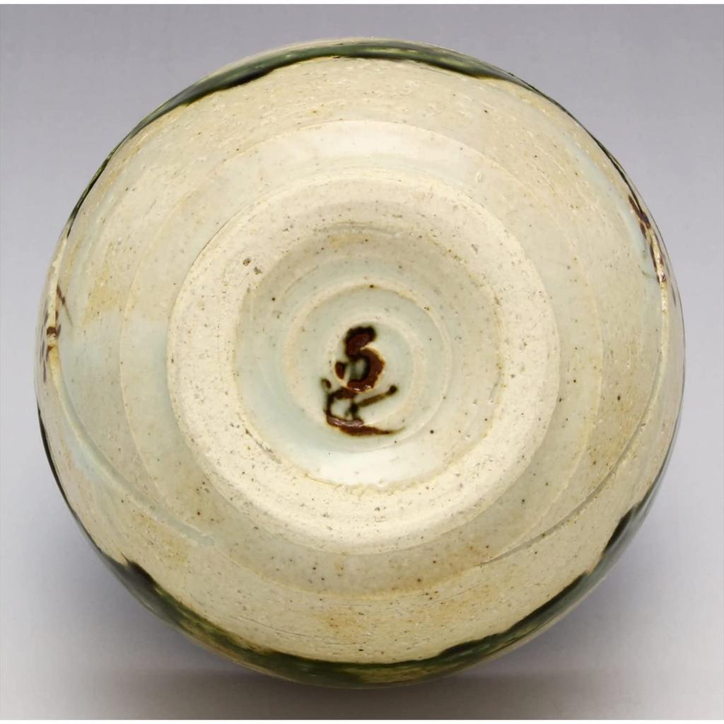 Mino-keramik Oribe Tsubaki Liten Skål Skål Tallrik Te kopp Kopp Kapacitet Cirka 330 ml Servis Parset om 2 Tillverkad i Japan "Renji Nakagaki" 043-0112p