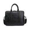 Men's Retro Genuine Leather Multi-Compartment Briefcase and Backpack