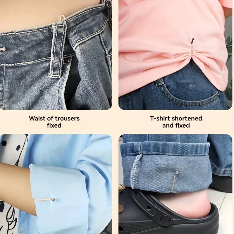 4Pcs Multi-Purpose Polished Iron Garment Clips, Secure Fastening & Stylish Decorative Accessory