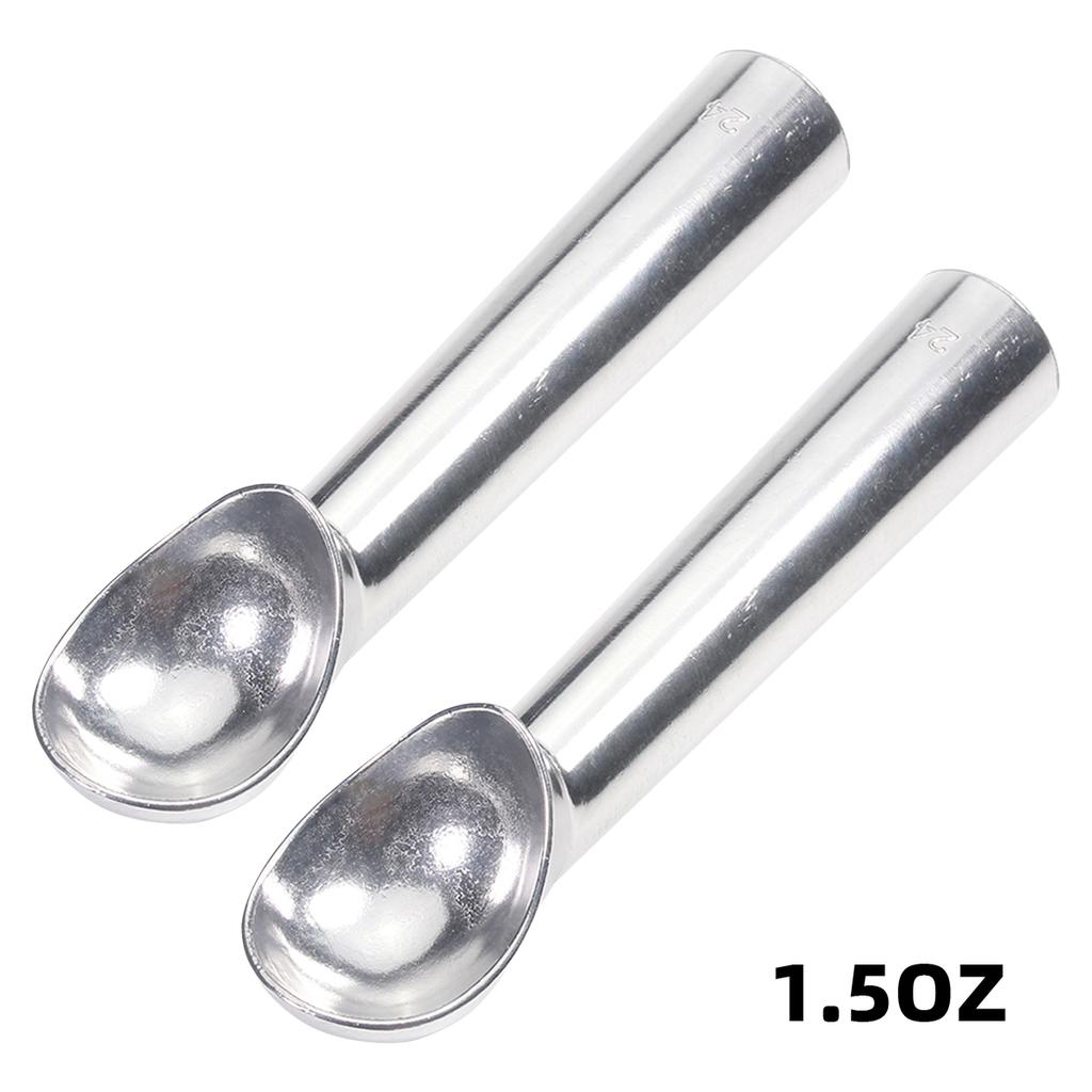 2Pack Ice Cream Scoop, Nonstick Anti-Freeze One Piece Aluminum Scooper Spoon, Heavy Duty Ice Cream Scoop with Comfortable Handle