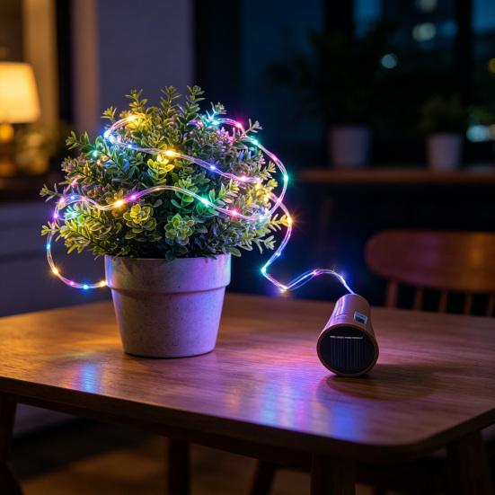 Wine Bottle Light with Cork Solar Powered 46315 LED Fairy String Light for DIY