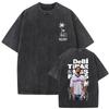 Tricou Vintage Spală Rapper Bad Bunny DeBi TiRAR MaS FOToS Tricouri Tur DTMF Bărbați Femei Modă Hip Hop Tricouri Casual