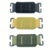Hook and Loop Patches Heavy-Duty Nylon with Metal Grommets, Black/Green/Yellow, Universal for Gear, Vests, Vests & Morale Patches