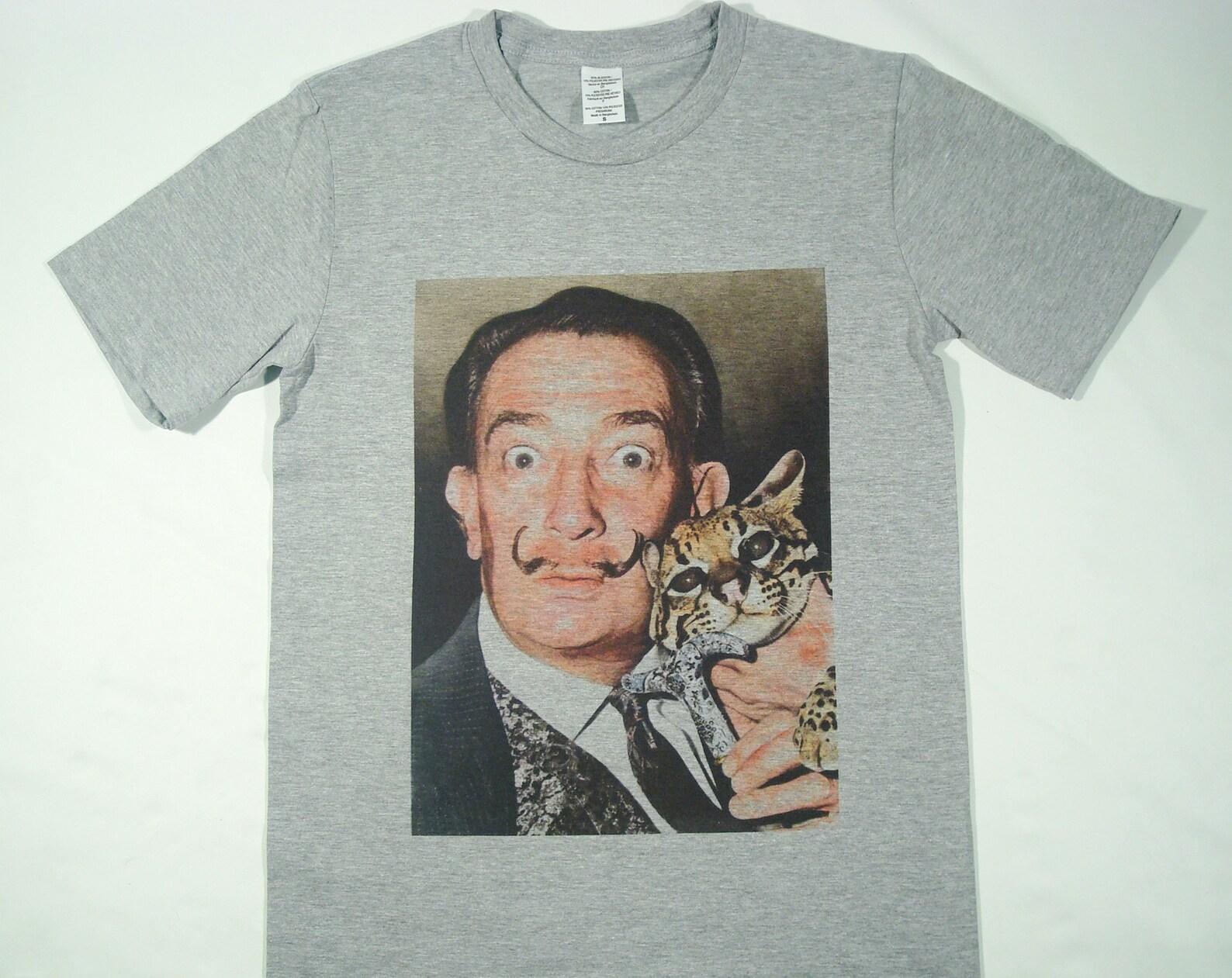Salvador Dali ocelot Grey T-Shirt sizes available S-3XL S