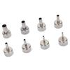8pcs Heat Gun Nozzles Professional Hot Air Gun Soldering Station Nozzle Tool for 850 850A 852 852D 852D Air Pump Hot Air Welding Station