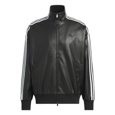 Originals Track Top Pleather 3S Stand Collar Zip Jacket Unisex Jackets KQ5472