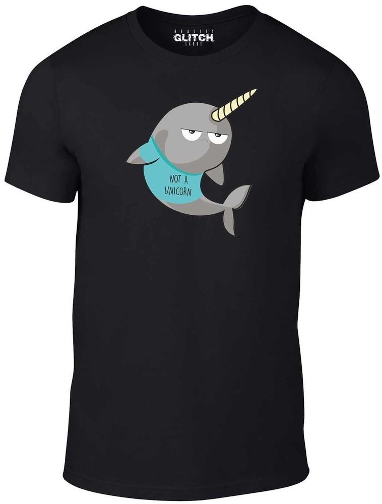 Not a Unicorn T-Shirt – Funny Retro Narwhal Whale Joke Tee, Mythical Fashion
