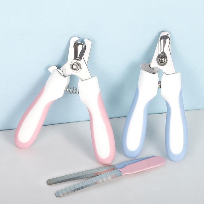Miao Xin Bao Rabbit Ear Handle Nail Clippers with File, Dog and Cat Alloy Blade Tips, Pet Nail Clippers