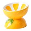 Cat Bowl Ceramic Cat Food Basin Cervical Protection Slanted Mouth Pet Supplies High Footed Bowl Cat Food Basin Dog and Cat Bowl