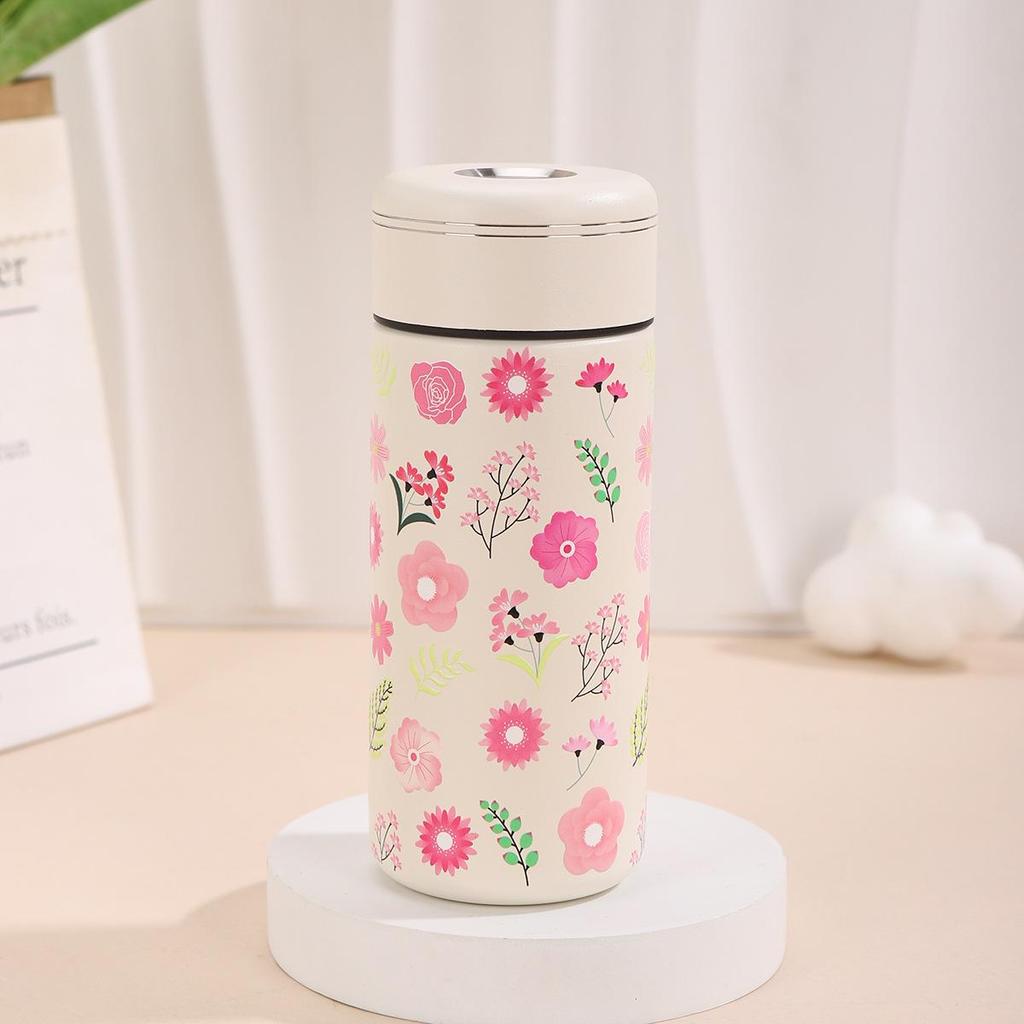 Compact 316 Stainless Steel 5D Embossed Mini Thermos Cup