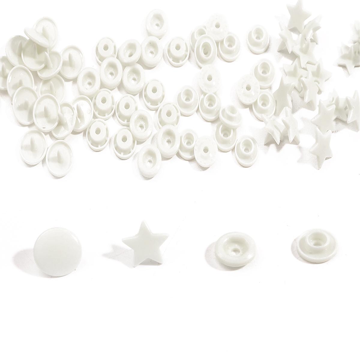 

10 комплектів кнопок KAM Пластикова кнопка-застібка T5 12 мм у формі зірки/серця Застібки Sanp для затискачів для дитячого одягу Кнопка аксесуарів для одягу Pentagram білий