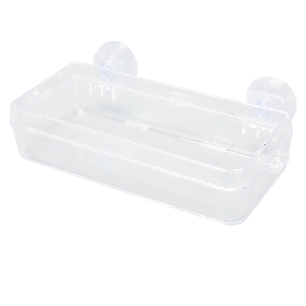 Reptile Feeder Cup Prevent Escape Transparent Reptile Feeding Dish with Suction Cup for     Bearded Dragon