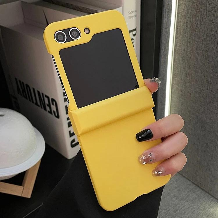 Gradient Double Color Matte Case for Samsung Galaxy Z Flip 7 6 5 4 3 flip7 ZFlip Hinge Protection Hard PC Shockproof Slim Cover