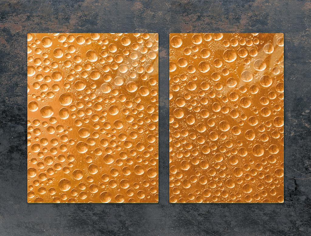 GLAS-KOCHFELDSCHUTZPLATTE 75x52 TROPFEN