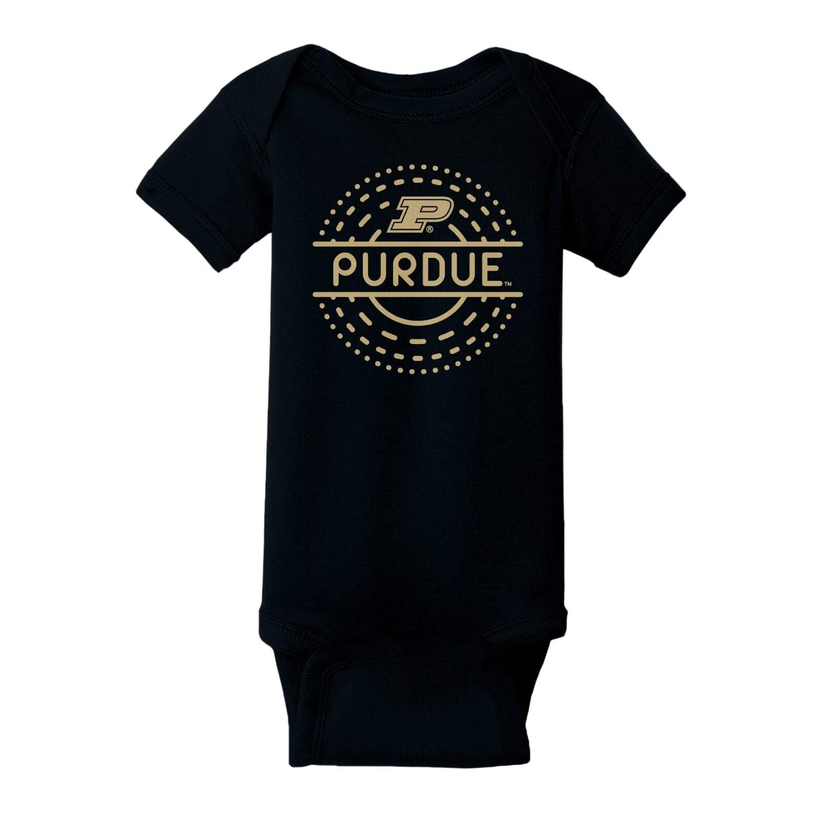 Purdue Sunny Circle Infant Creeper - Black M