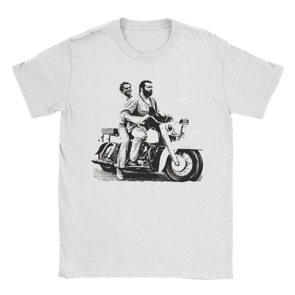 Nuove Magliette Bud Spencer Unisex Girocollo Maglietta in Cotone Manica Corta Maglietta Unica