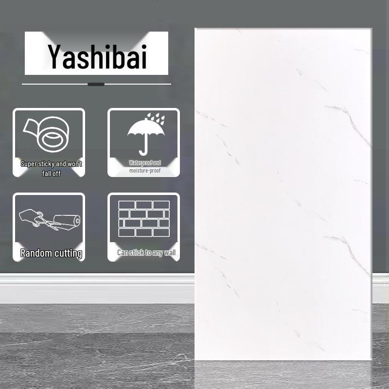 Self-Adhesive Waterproof Aluminum-Plastic Marble-Effect Wall Panel Sticker
