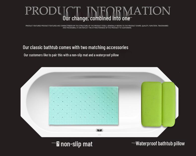 2020 PVC Foam Bath Pillow Mat - Large, Comfortable, Non-Slip Bathtub Cushion