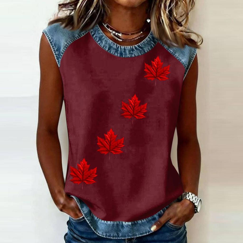 Camiseta informal de manga larga para mujer con cuello redondo y estampado